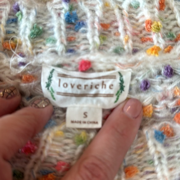 Women’s love riche sweater, size small - Picture 4 of 6